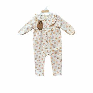 Rabbit + Bear NWT Floral Soft Romper